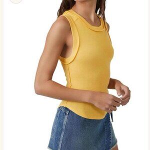 We the Free Kate Tank- L-  Yellow